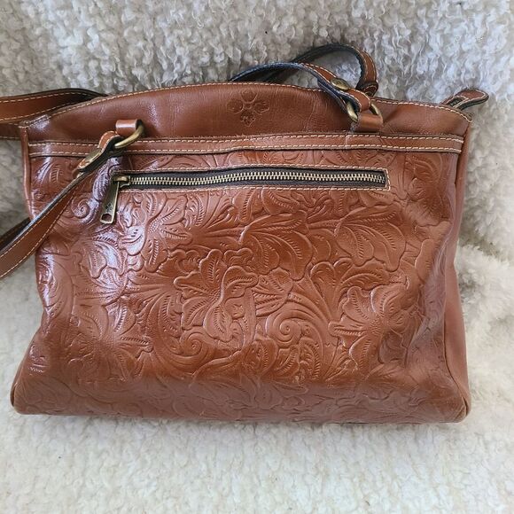 Patricia Nash Poppy Tote in Burnished Tooled Gold - Picture 1 of 14